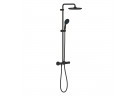 Душевой гарнитур Grohe Vitalio Start System 250 с термостатом для настенного монтажа - matte black