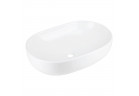 Накладная раковина Corsan Olvena овальная 60x42,5x14,5 cm без пробки - белая