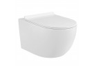 Misa WC Corsan Intero подвесной 52x36 cm, bezkołnierzowa, z wypinaną wolnoopadającą deską для унитаза - белая