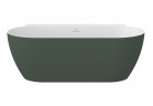 Ванна свободностоящая do ściany Ravak Freedom Wall II Tec, акриловая,170x87 cm - Grey Green/белая, крышка odpływu белая