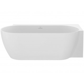 Ванна свободностоящая do ściany Ravak Freedom Wall II Tec, акриловая,170x87 cm - белая, крышка odpływu белая
