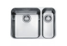 Zlewozmywak Largo LAX 160-36-16, podblatowy, półtorakomorowy (малая komora с правой stronie), 58x42 cm - нержавеющая сталь