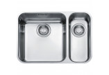 Zlewozmywak Franke Armonia AMX 160 podblatowy, półtorakomorowy, 58x45 cm - нержавеющая сталь jedwab