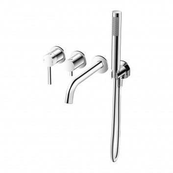 Смеситель для раковины Emporia Fly, однорычажный - чёрный мат.