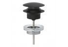 Набор сливной Grohe с заглушкой typu klik-klak, для раковин z переливом - phantom black