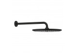 Верхний душ Grohe Rainshower Cosmopolitan 310, держатель настенные 380mm, brushed hard graphite