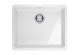 Zlewozmywak керамический Franke KubusX KXK 110-51, jednokomorowy 54,5 x 45,4 cm - белый глянец