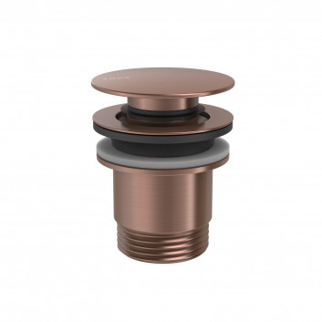 Перелив для раковины Tres, click-clack, 63mm, 24-K золото матовое