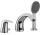 Смеситель для ванны Paffoni Duemila, на 3 отверстия - хром