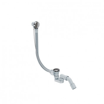 Сифон для ванны z переливом, EXCELLENT Moli - хром 