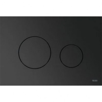 Смывная клавиша TECEloop do WC - стекло чёрные, Кнопки чёрные