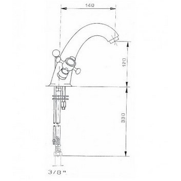 Смеситель для раковины Reitano Atea