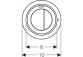 Pneuмат.yczny кнопка uruchamiający WC Geberit Typ 10, ręczny, скрытый, Sigma 8cm dwudzielny, хром мат., easy-to-clean