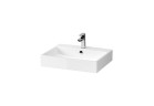 Раковина с тумбой Cersanit Virgo 60, 60,5x46cm, z переливом, с отверстиями под смеситель - белая
