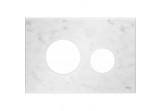 Крышка do кнопок spłukujących TECEloop, стеклянная - белый мрамор