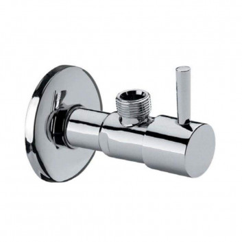 Вентиль угловой регулирующий круглый 1/2x3/8'' do смесителя для умывальника (комплект 2 szt.) - хром