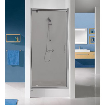 Двери распашные правые DJ/TX5b Sanplast TX 90x190 cm profil хром, szyba рисунок W0