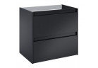 Шкафчик для ванной Roca Alpine для раковины 70 cm с 2 ящиками (do kompletacji с раковиной Victoria или blatem) - чёрный мат.