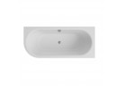 Ванна свободностоящая Besco Avita A-Line, акриловая, правая 170x75 cm, пристенная, сифон z napełnieniem przez перелив белый McAlpine czyszczony od góry - снаружи белый глянец, wewnątrz белый глянец