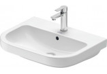 Раковина полувстраиваемая Duravit D-Code 55x45,5 cm, с отверстиями под смеситель, z переливом, spód w pełni glazurowany - белая