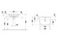 Раковина полувстраиваемая Duravit D-Code 55x45,5 cm, с отверстиями под смеситель, z переливом, spód w pełni glazurowany - белая
