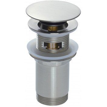 Клапан Deante typu click-clack для раковины или bidetu z tuleją - универсальный - titanium