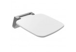 Сидение для душа Ravak Ovo Chrome Clear, 41x37,5cm, складные, белый