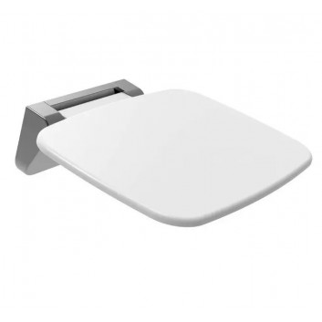 Сидение для душа Ravak Ovo Chrome Clear, 41x37,5cm, складные, белый