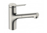 Смеситель кухонный Hansgrohe Metris Select M71, однорычажный 320, 1jet - нержавеющая сталь finish