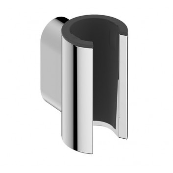 Przyłącze wody Hansgrohe FixFit Q, с рычагом душевым - чёрный шлифованный хром