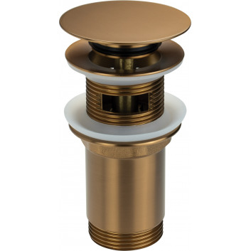 Клапан Deante typu click-clack для раковины или bidetu z tuleją - универсальный - titanium