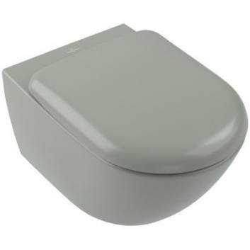 Раковина подвесная WC Villeroy&Boch Antao, 56x37 cm, bez kołnierza, Almond CeramicPlus