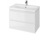 Шкафчик для раковины Cersanit Moduo 80, подвесной, белая