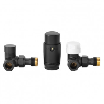 Набор термостатический Invena универсальный, jednootworowy typu Duoplex Prov - чёрный мат.