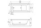 Ванна прямоугольная Excellent Heaven Slim 170x75 cm акриловая plus Flow белый