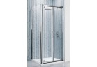 Двери складные Novellini Lunes B 84-90 cm, profil хром, стекло прозрачное
