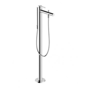 Однорычажный смеситель для ванны, свободностоящая, Hansgrohe Tecturis E - Белый Матовый