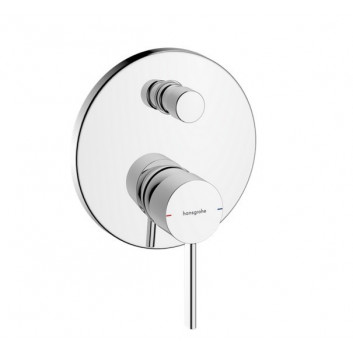 Смеситель для биде Hansgrohe Zesis S однорычажный с набором слива-перелива с гибкой подводкой - хром