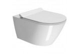 Раковина WC подвесной GSI Kube X 55x36 cm, bez kołnierza - белая