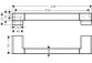 Pochwyt Hansgrohe AddStoris, настенный, 348mm, золотой optyczny полированный