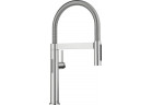 Смеситель кухонный Blanco CULINA-S II Mini Sensor PVD steel - хромированная сталь