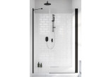 Двери для душа для ниши Radaway Nes 8 Black DWS 90, правые, стекло бесцветное, 900x2000mm, чёрный profil