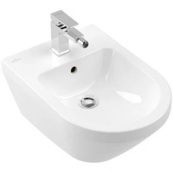 Биде подвесное Villeroy&Boch Antao, 56x37 cm, с одним отверстием, с плёнкой CeramicPlus - белый