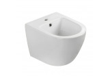 Биде подвесное Emporia Nox 48,5x36 cm, с отверстиями под смеситель, z переливом - белый глянец
