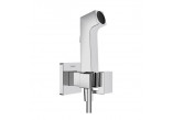 Для биде душевая головка Hansgrohe Bidette 1jet E EcoSmart со смесителем, uchwytem и шлангом душевым 125 cm - хром