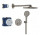 Душевой гарнитур скрытый Grohe Grohterm SmartControl Rainshower 310 SmartActive - brushed hard graphite