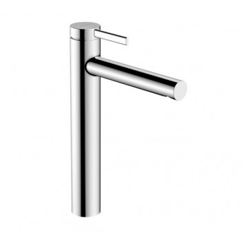 Смеситель для раковины Hansgrohe Zesis S однорычажный 100 CoolStart с набором слива-перелива с гибкой подводкой - хром
