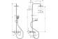 Душевой комплект Hansgrohe Pulsify S Puro 260 1jet EcoSmart z Ecostat Fine i główką душевая 3jet - хром