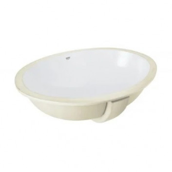 Накладная раковина Grohe Cube Ceramic, 80x49cm, z переливом, отверстие под смеситель, альпийский белый