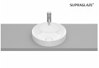 Накладная раковина 37cm Roca Inspira Round круглая, с плёнкой Superglaze белая